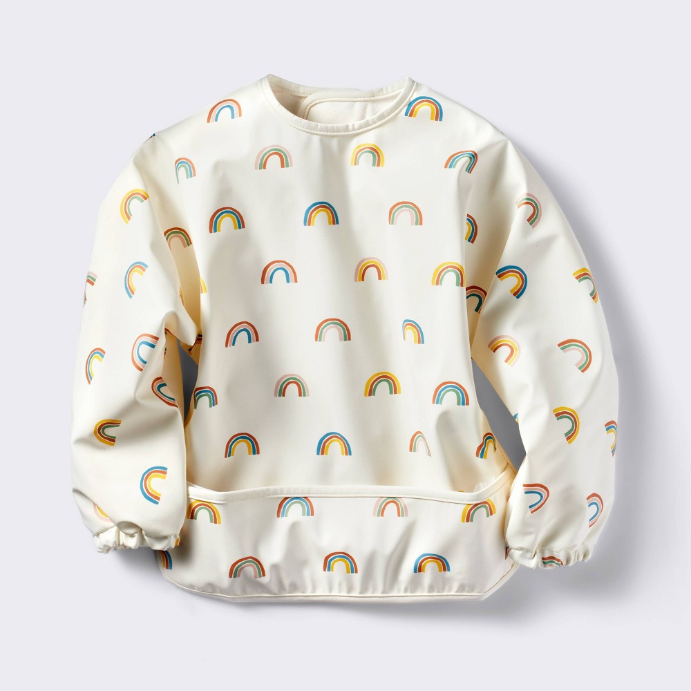 Long Sleeve Bib - Rainbow - Cloud Island™ 2 pack size 6m 
