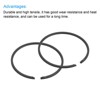 Unique Bargains Durable High Tensile Piston Ring Set 2 Pcs - 4 of 4