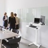 Cruizer Premier Electric Height Adjustable Mobile Podium with Keyboard Tray  White  Stand Steady - 3 of 4
