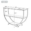 NicBex 48"Console Table with Open Storage Shelf Industrial Entryway Table with Demilune Shape for Hallway,Living Room - image 3 of 4