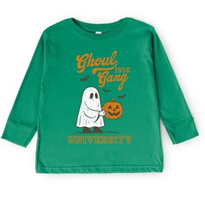 Ghoul Gang University 1950 - Toddler Long Sleeve Graphic Tee : Target