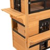 Resenkos Cat Cage, Cat Crate Kennel Enclosure Playpen,3-Tier Kitty Shelter with 5 Escape Doors, Weather Resistant, Yellow & Black - 3 of 4