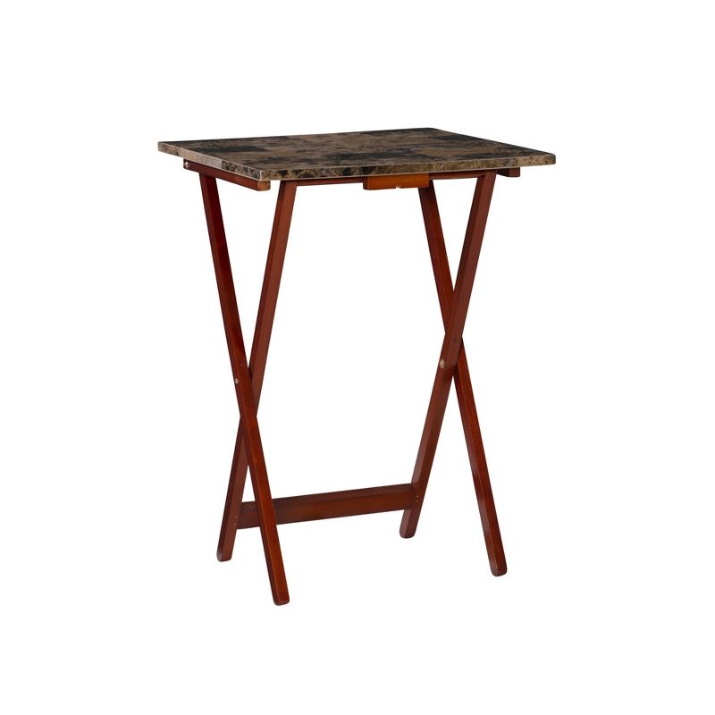 Faux Marble Tray Table Set - Linon, 6 of 23