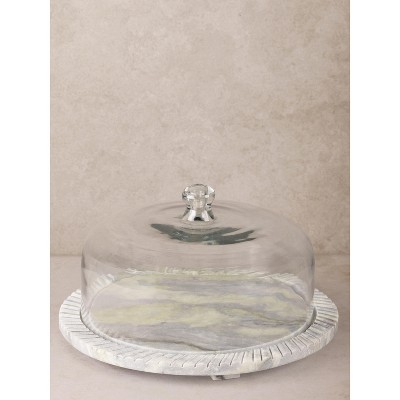 Blinq Green Onyx Serving Board with Cloche