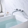 Sumerain Bathroom Wall Mount Bath Tub Faucet with High Flow,  Extra Long Spout, Chrome Finish - 3 of 4