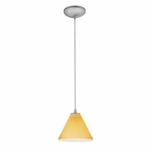 Access Lighting Martini 1 - Light Pendant in  Brushed Steel - 1 of 1