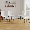 LOVMOR 4-piece artificial leather backrest cushion dining chair - 3 of 4