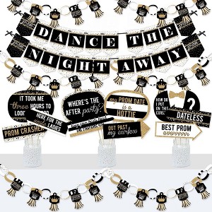 Big Dot of Happiness Prom - Banner and Photo Booth Decorations - Prom Night Party Supplies Kit - Doterrific Bundle - 1 of 4