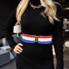 Anna-Kaci Women's Sequin Elastic Waist Belt with Gold Tone Clasp - 4 of 4