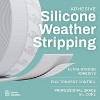 HOME INTUITION 45mm x 33ft Self Stick Silicone Door Seal Weatherstrip - 2 of 4