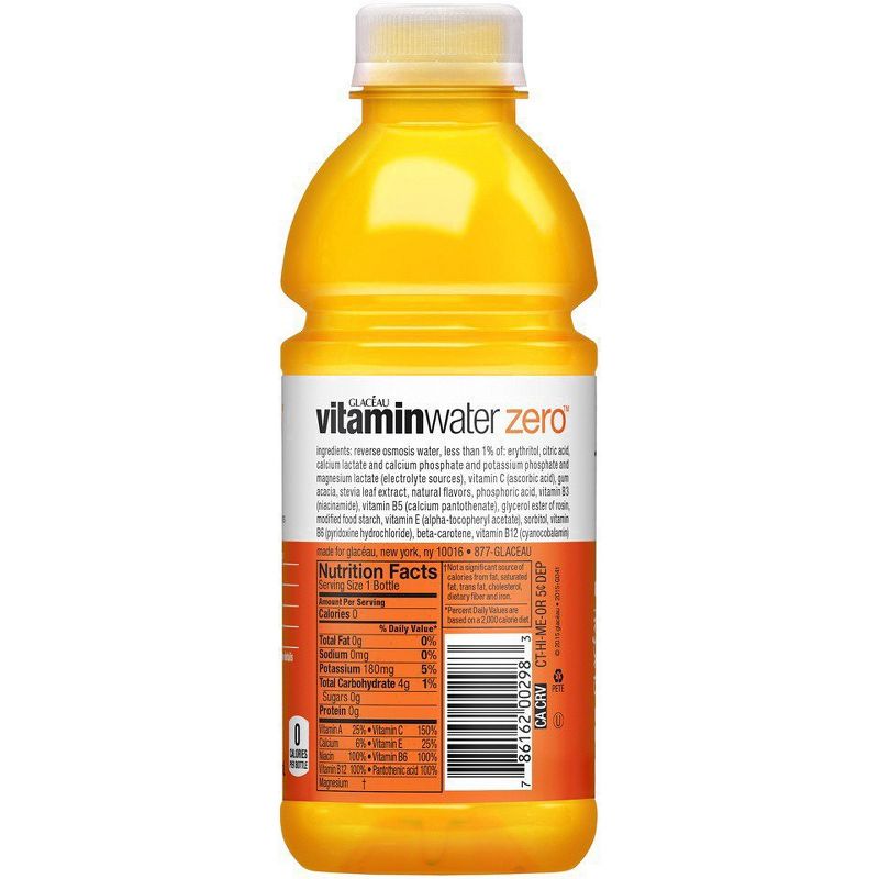Glaceau Vitaminwater Zero Rise Orange - Case of 12/20 oz, 3 of 8