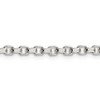 Black Bow Jewelry 3.5mm, Sterling Silver Solid Diamond Cut Rolo Chain Bracelet - 3 of 4