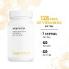 SuperSmart Vitamin D3 5000 IU per Day (125mcg) - High Potency & Bioavailability - with Sunflower Oil | Non-GMO & Gluten Free - 60 Softgels - 4 of 4