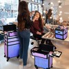 Byootique Rolling Makeup Train Case 3-Piece Cosmetic Organizer Kit - 3 of 4