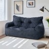 Pamapic Bean Bag Chair, Cozy Corduroy Lazy Bean Bag Sofa, 2 Seat for Home-Gray - 3 of 4