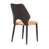 Hooseng PU Leather Armchair Set of 2, Retro Leisure Accent Chair with Extra Soft Padded, Modern Reading Arm Chair with Black Metal Frame - 3 of 4