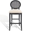 Karlee Rattan Back Barstool (Set Of 2) - SFV2132 - Safavieh Couture - 2 of 4