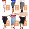 Women's Stretch Denim Skirt - Destructed Mini & Pencil Skirts with Functional Pockets Sk22890-potassium - 4 of 4