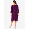 Roaman's Women's Plus Size Lace Swing Dress - 3 of 4