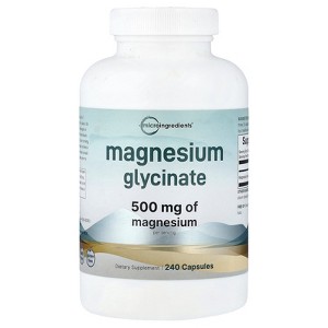 Micro Ingredients Magnesium Glycinate, 240 Capsules (166 mg per Capsule) - 1 of 4