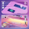 Bestier 63 Inch U Shaped LED Gaming Desk with Power Outlets - 4 of 4