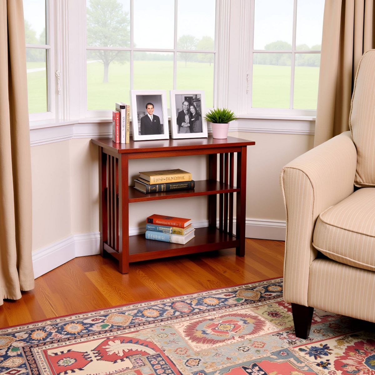 24" 2-shelf Bookshelf - Alaterre Furniture - thumbnail 5