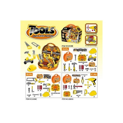 Northlight 3-Assorted Box Junior Builder Tool Playset Children's Toy 11.75”