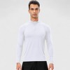 Anna-Kaci Active Men's Long Sleeve Quarter Zip Top with Athletic Fit and Raglan Sleeves for Training or Casual Wear - 2 of 4