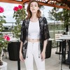 Anna-Kaci Women's Short Embroidered Lace Duster Crop Cardigan - 2 of 4