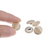 Unique Bargains Blouses Sweater Round Aluminum Cotton Fabric Cloth Covered Buttons 10 Pcs - 4 of 4