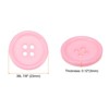 Unique Bargains Resin Craft Snap Round Flat 4-Hole Sewing Buttons 50 Pcs - 2 of 4