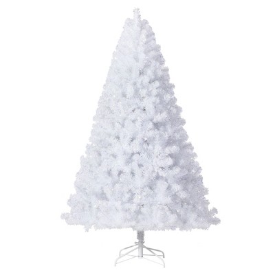 Pre-Lit Artificial Christmas Tree with Color Lights,Snow Flocked Full Prelighted Xmas Tree,Full Branch Tips& Foldable Stand for Party Decoration