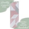 Elanze Designs Best Nanny Ever Pink Geometric 20 ounce Stainless Steel Travel Tumbler - 3 of 4