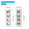 Unique Bargains Acrylic Self-Adhesive Decor Home Business Push Pull Door Sign 2 Pairs - 2 of 4