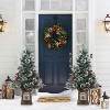 4.5-FT Tall Christmas Tree with 150 LED Lights, Two-Color switchable Lights, with Snowflake Berries, Perfect Christmas Decoration for Home & Office - 4 of 4