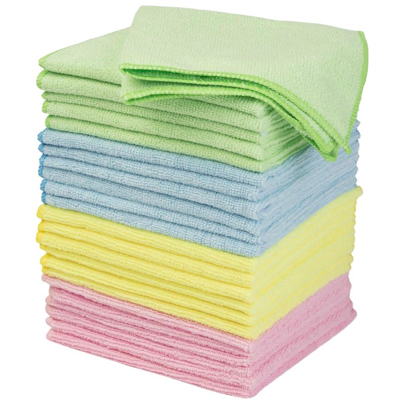 Stalwart 24-Pack of Microfiber Cleaning Cloths, 1 of 8