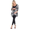 Maternity Scoop Neck Ganette Tunic with Pockets - White Mark - 2 of 3