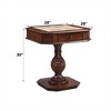 YONWAY Cherry Finish Reversible Chess Checker Game Table with/Game Tray (Chess Fingers Not Included) for Adult and Kids - 3 of 4