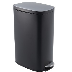 Slim Kitchen Trash Can 13 Gal, Skinny Stainless Steel Garbage Can with Removable Inner Bucket & Soft Close Lid, Narrow Trash Bin for Bathroom Office - 1 of 3