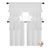 Kate Aurora Country Farmhouse Living Solid Colored Cafe Kitchen Curtain Tier & Swag Valance Set - 2 of 2
