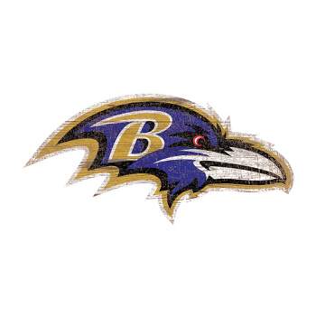 NFL Baltimore Ravens Distressed Logo Cutout Sign
