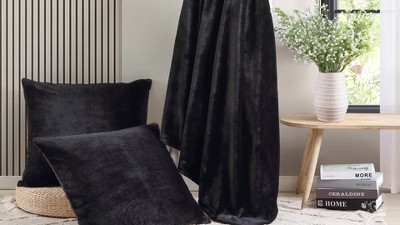 City Scene Faux Fur Throw Blanket- Oversized 50x60