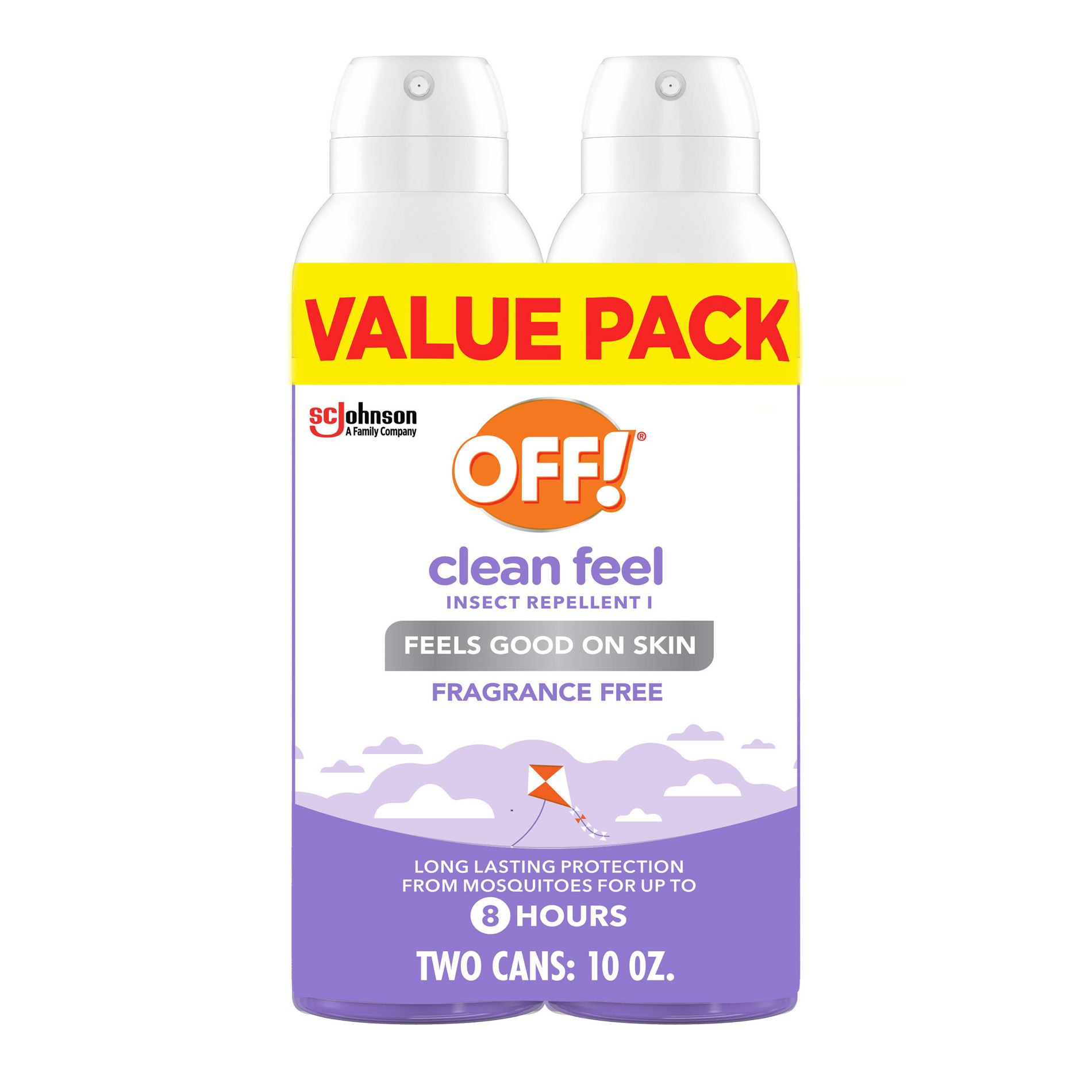 OFF! Clean Feel Insect Repellent Spray with Picaridin - 2ct/5oz each