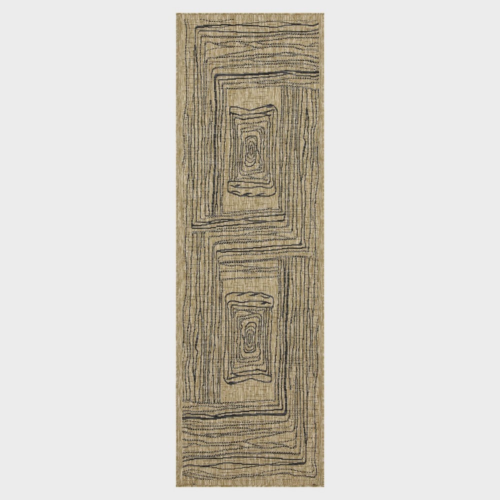 Photos - Area Rug Playa Rug 2'6''x8' Machine Washable Kalina Rectangle Woven Indoor Outdoor