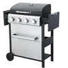 Okak Bbq Grill with 3/4-Burner, Portable Grill with Wire Enamel Cooking Grids and Foldable Side Table, Outdoor Grill with Wheels - 2 of 4