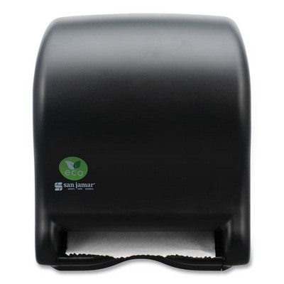 San Jamar Ecological Green Towel Dispenser, 9.1 x 14.4 x 11.8, Black