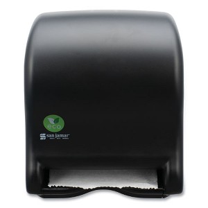San Jamar Ecological Green Towel Dispenser, 9.1 x 14.4 x 11.8, Black - 1 of 4