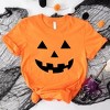 Simply Sage Market Women's Pumpkin Face Short Sleeve Graphic Tee - 3 of 4