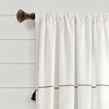 Lush Decor Farmhouse Boho Stripe Woven Tassel Yarn Dyed Cotton Blend Window Curtain Panel Set - 4 of 4