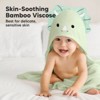 KeaBabies Cuddle Baby Hooded Towel, Organic Baby Bath Towel, Hooded Baby Towels, Baby Beach Towel for Newborn, Kids - 2 of 4